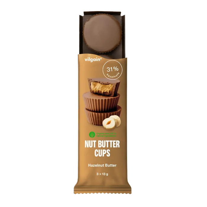 Vilgain Nut Butter Cups BIO Lískooříškové máslo 39 g